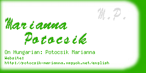 marianna potocsik business card